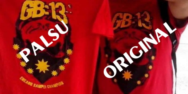 Baju tiruan GB13 dikesan di Selayang